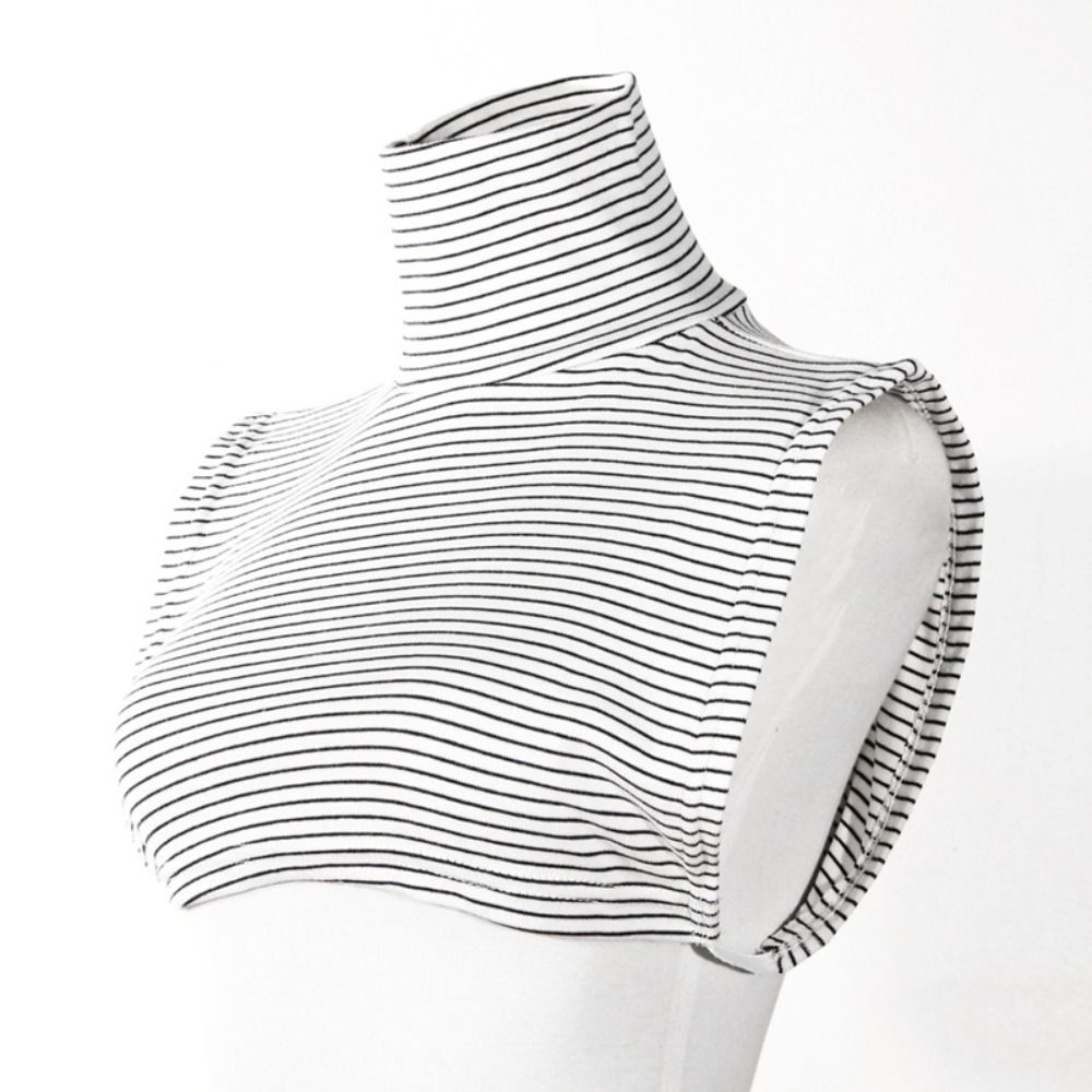 Solid Color Turtleneck Fake Collar Extensions Half Top Blouse New Mock Neck Cover