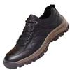 Large Size Men's Shoes Spring Casual Leather Shoes Soft Surface Daily Sports Platform Mountaineering Tooling Shoes