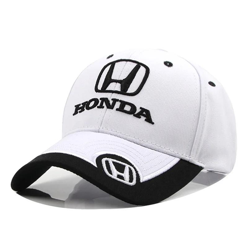 WRS2  HONDA Hip-hop Hat Baseball Cap Outdoor Summer Sports Hat Embroidered Men Women Baseball Cap For Honda Civic Accord CRV HRV Jazz