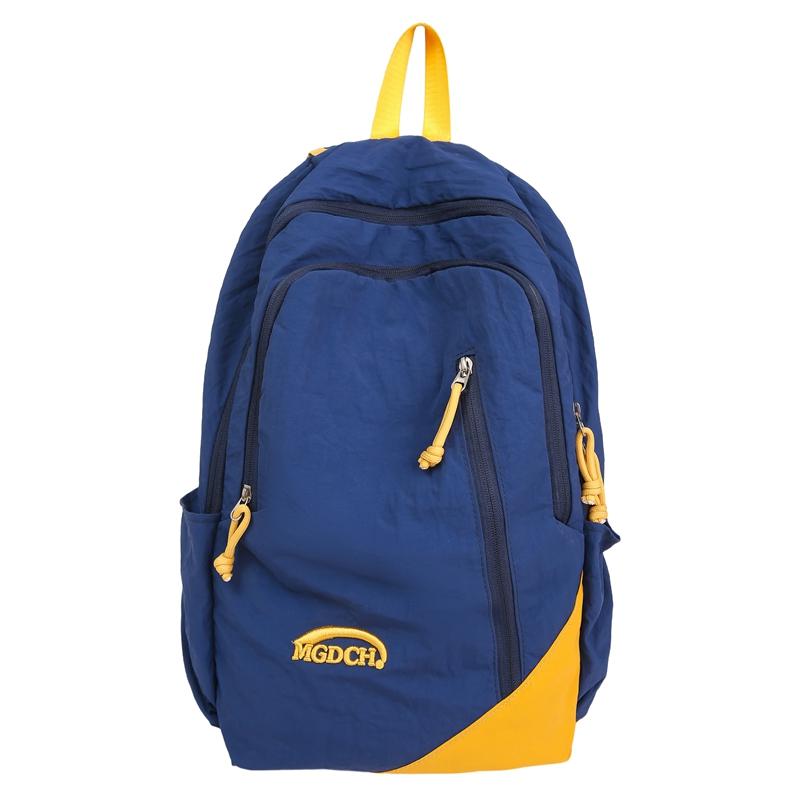 Школьный рюкзак с цветными блоками, женский рюкзак, большой емкости, студенческий дорожный рюкзак