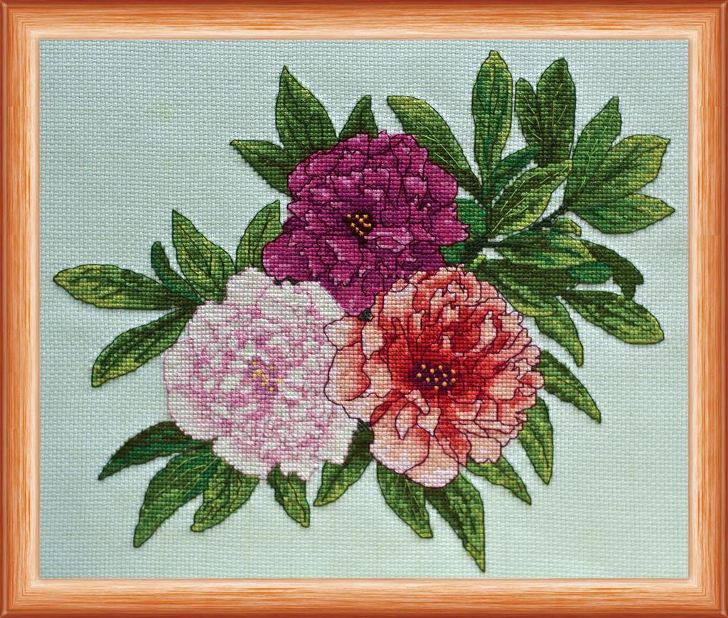 Cross Stitch Kit Abris Art Flowers