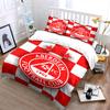 Aberdeen FC Patterned Bedding Set Bedding Duvet Cover Set Duvet Cover Pillowcases  (1 * Duvet Cover 2 * Pillowcases, without duvet insert)