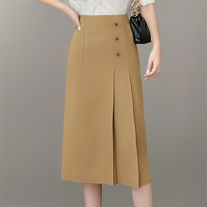 ZANZEA Женские элегантные повседневные миди-юбки однотонной расцветки