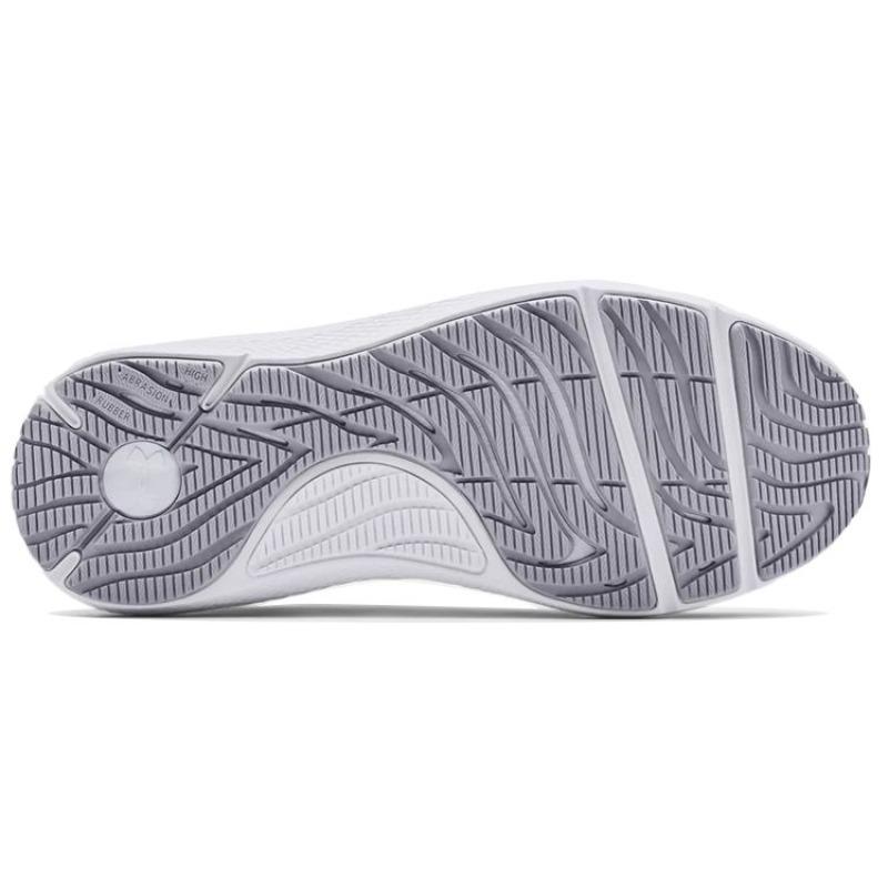 Under Armour Pursuit Fabric Synthetic Leather Low Top Running Shoes Women Modern Grey 3024443-100
