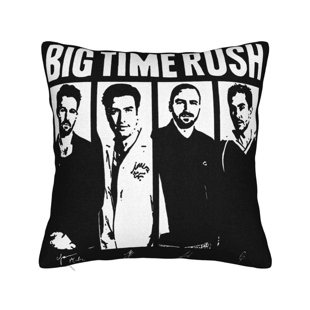 Декоративные Наволочки BTR IN REAL LIFE WORLDWIDE 2025 TOUR Big Time Rush Автомобильная Подушка-Плед Чехол Квадратный Разные Размеры