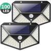 Outdoor Solar Light 100 LED - Motion Sensor - 270° Illumination - Waterproof - Powerful 1800mAh Wireless