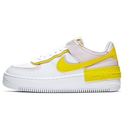 Женские кроссовки Air Force 1 Low Shadow White Barely Rose Speed Yellow CJ1641-102