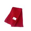 Boy Winter Knitting Colorful Neck Warmers Kids Scarves Children Scarf Solid Labelled Scarf