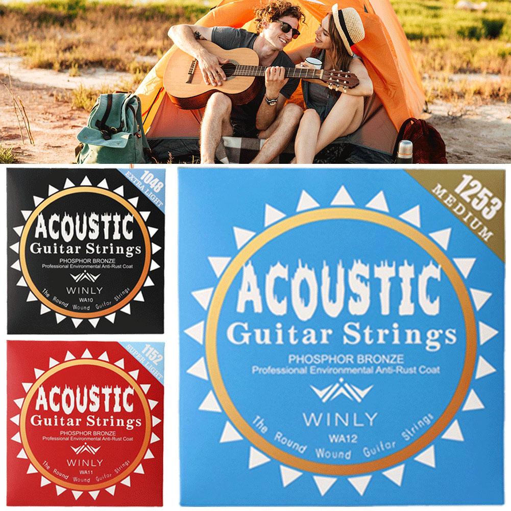 Classical Guitar Strings Light Acoustic Strings Phosphor Bronze Coating Guitar Strings for Guitar Professionals