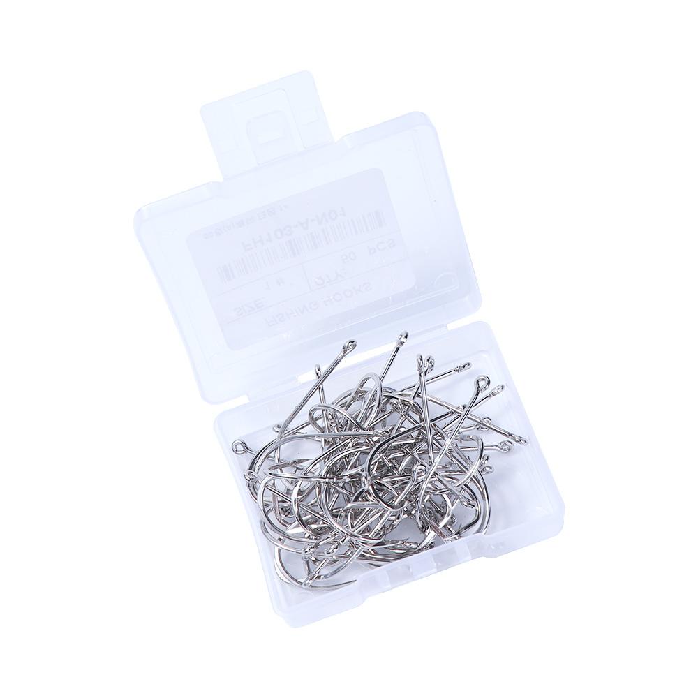 Sharp Anti-rust Offset Narrow Bait Hook High Carbon Steel Barbed Fishhook Long Shank Fishing Hook