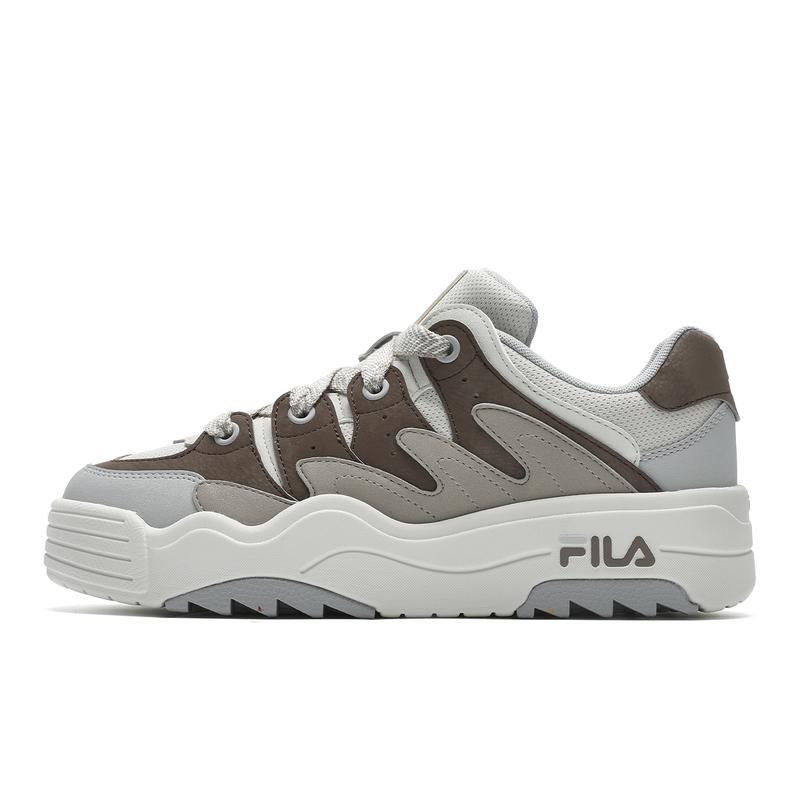 Fila Rosetta Модный тренд Низкие кеды для скейтбординга Женские кроссовки Серо-коричневые F12W431204FBA