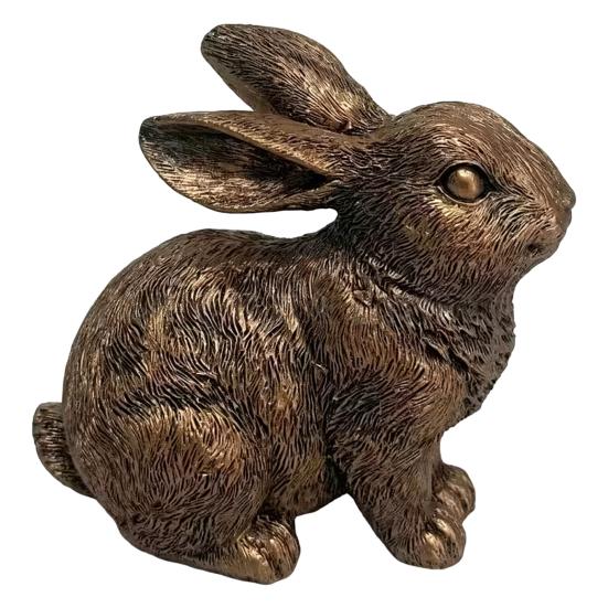 Винтажная фигурка кролика, резьба, статуэтка кролика, скульптура животного, украшение для дома, офиса, книжной полки, рабочего стола, Фэн-шуй