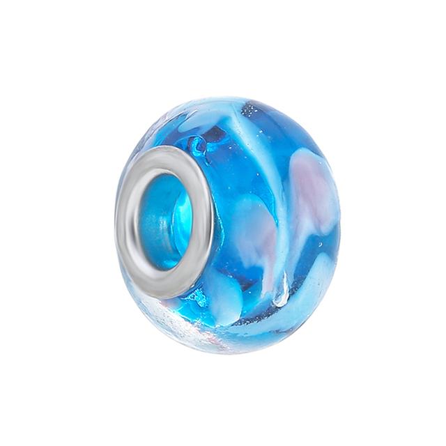 2pcs Colorful Paw Flower Butterfly Beads Rainbow Fit Original Brand Charms Silver Color Bracelets Necklaces Women Diy Jewelry