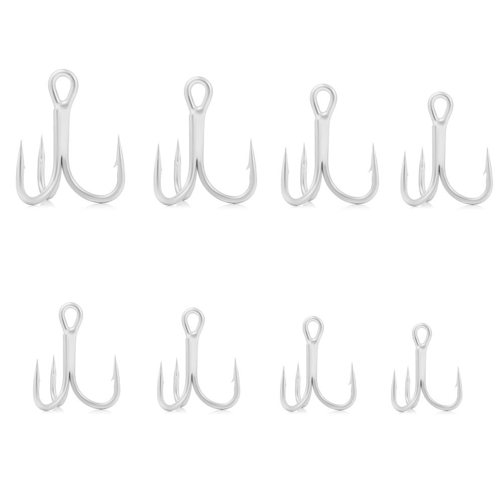 Принадлежности Приманка для соленой воды Тройной якорь Крючки для соленой воды 4X Тройной крючок Рыболовные крючки для морского троллинга
