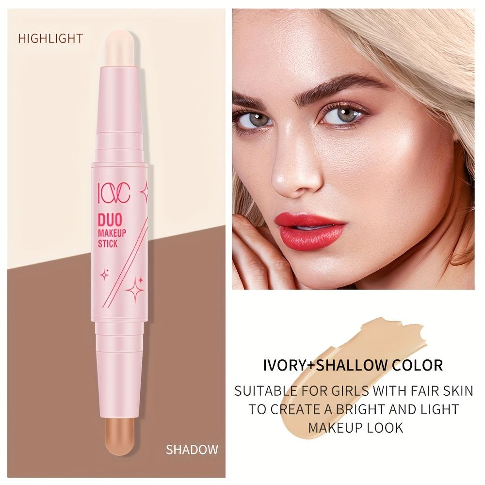 Двусторонний контуринг-стик, Хайлайтер-стик, Теневой стик, Бронзовый стик для контуринга лица, Консилер для темных кругов под глазами, Осветление тона кожи