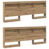 Storage Headboard Artisan Oak 180 cm Wood Based Material