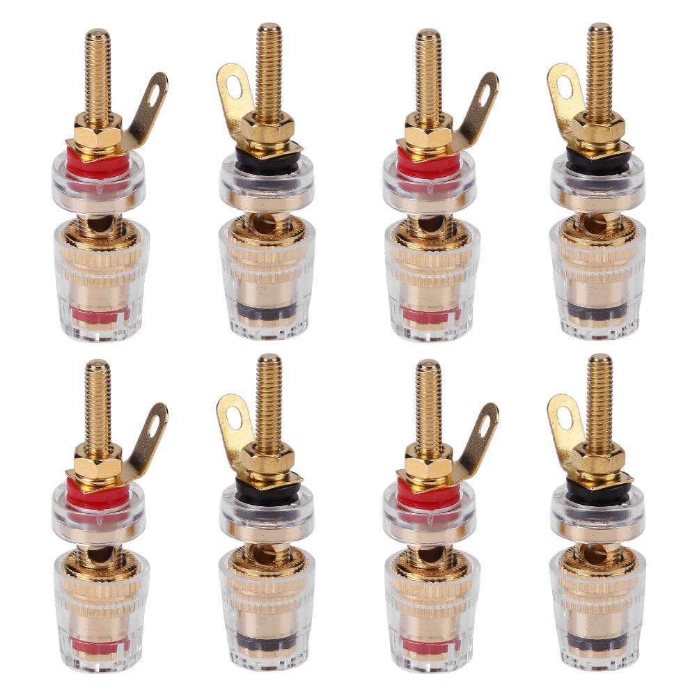 2-10 шт. Клеммная стойка для динамика, 4 мм штекеры типа "банан", гнездо, латунные клеммы для динамика, усилителя, громкоговорителей