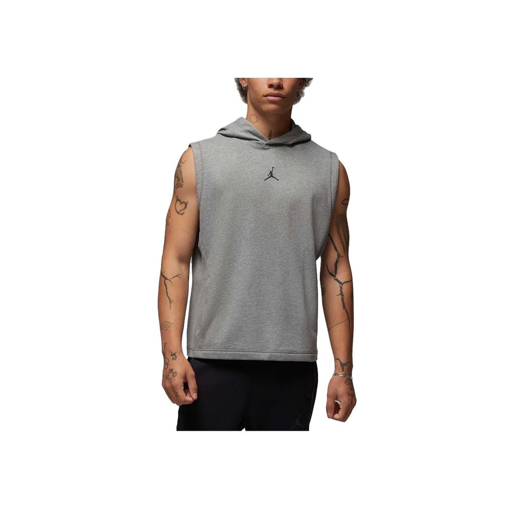 Jordan Жилет без рукавов с капюшоном и сплошным логотипом, быстросохнущий, мужской, цвет карбон-серый DZ0572-091
