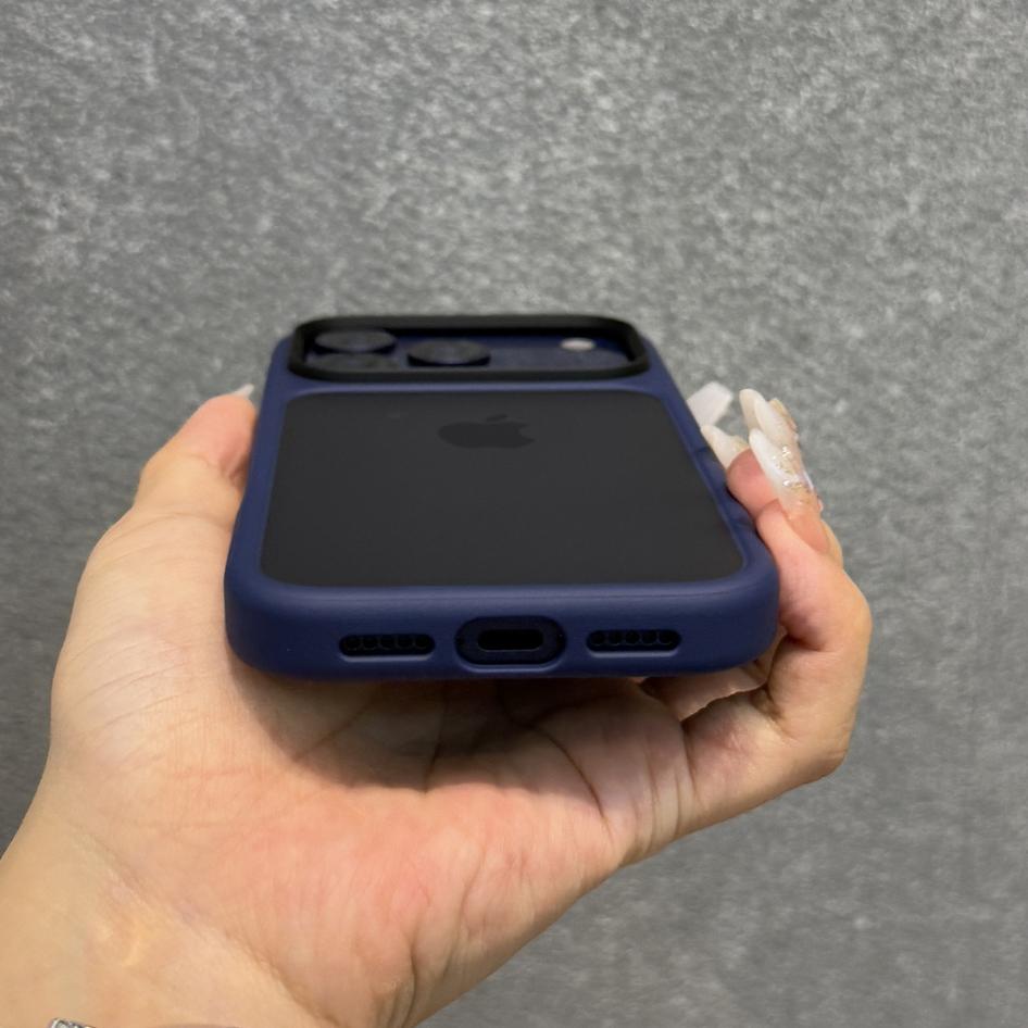 Роскошный оранжевый матовый прозрачный чехол для телефона для iPhone 17 Pro Max 17Pro 17 Металлические кнопки Ощущение кожи Ударопрочный защитный чехол