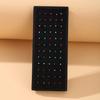 60 Boxed Colorful Diamond-encrusted Nose Studs, Lip Studs, Body Jewelry, Body Piercing Jewelry