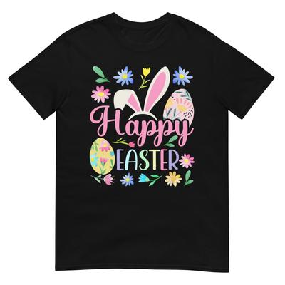 Happy Easter Eggs Unisex Unisex Girls Boys Easter Bunny Easter TShirt