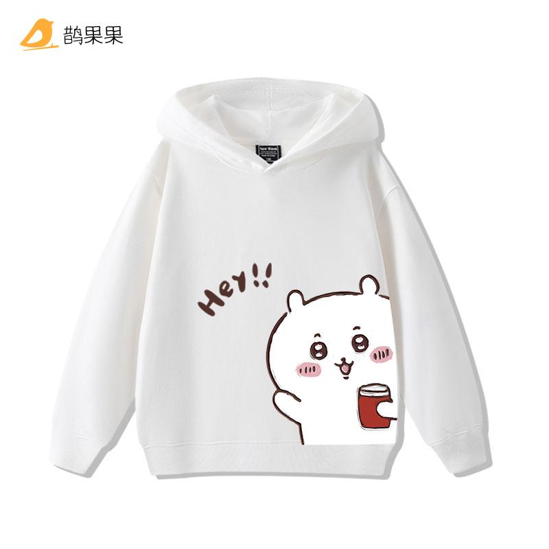 Мультяшный милый принт Чиикава, модная теплая детская толстовка с капюшоном, на осень и зиму, повседневная универсальная худи для мальчиков и девочек