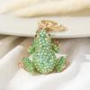 Брелок со стразами Брелок-подвеска в виде лягушки со стразами для машины, сумки, сверкающий шарм, аксессуары, портативный аксессуар-брелок