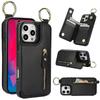 Для iPhone 16 15 14 13 12 11 Pro Max 13 12 Mini X XS Max XR SE Кошелек-чехол с держателем для карт, Премиальная кожаная обложка на магнитной застежке