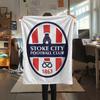 1PC Stoke City FC Print Flannel Blanket, High quality Comfortable for All Seasons, Home Decor, Warmth and Comfort, Perfect for Christmas Gifts182