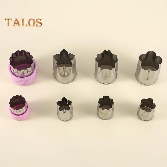 8 шт./компл. овощерезка, анти-деформация, выпекание, гладкий край, легкий торт, тиснение, кухонный инструмент