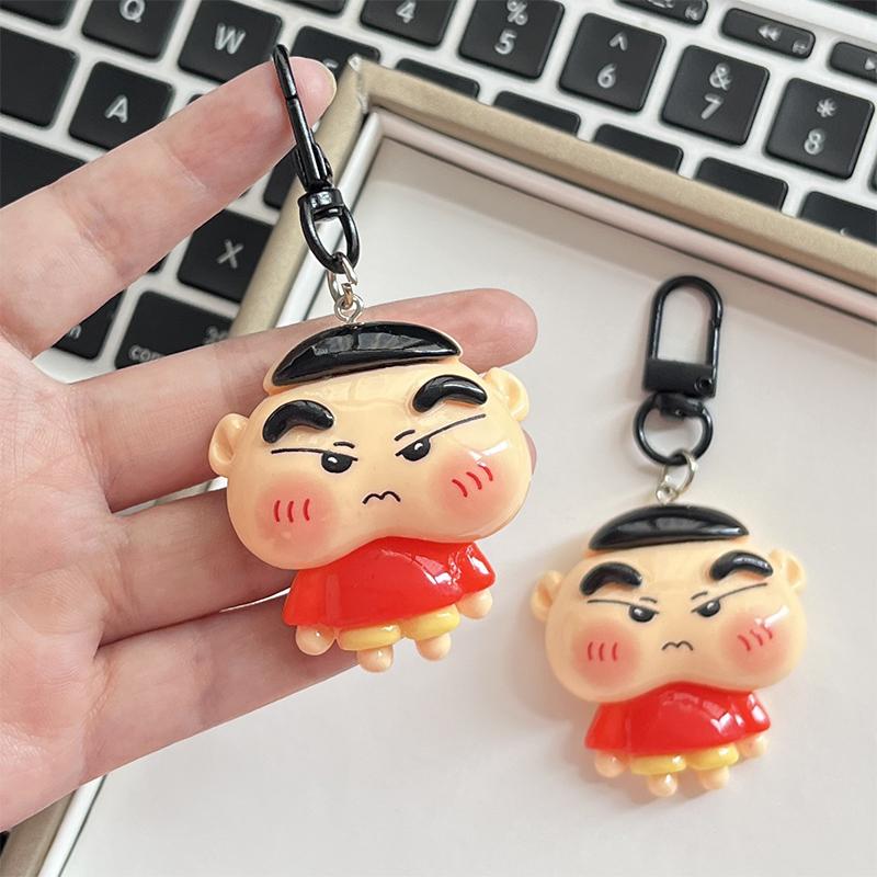 Милая кукла Crayon Shin-Chan, брелок из смолы для девочек, подвеска на рюкзак, брелок, аксессуары, креативные подарки для пар