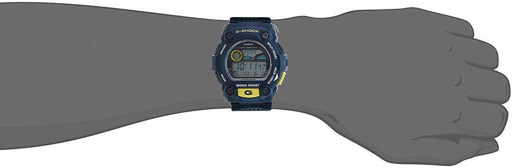 Casio Casio Color Overseas Direct Import Модель Сине-серые x желтые часы Часы Часы G-Shock G-7900-2 G-SHOCK Мужские Мужские [Товар]