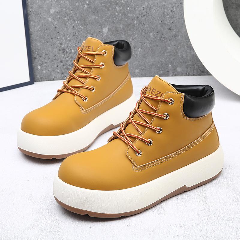 2024 новые ботинки kicking can't break bread из ревеня женские осенне-зимние ботинки на платформе ботинки Martin ботинки в британском стиле с большой головой