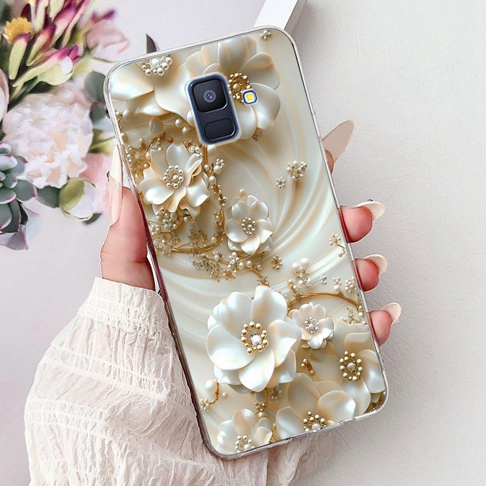 Чехол для Samsung Galaxy A6 2018 Роскошный Расписной Чехол Мягкий Силиконовый Чехол для Телефона Для Samsung A 6 A6 GalaxyA6 2018 Задняя Крышка Coque