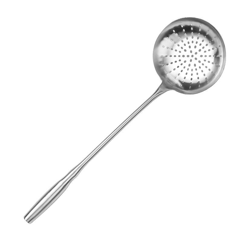Ложка из нержавеющей стали с прорезями для вычерпывания лапши, большой бытовой кухонный фильтр-сито, ложка-сетка для масла для хот-пота, шеф-повар