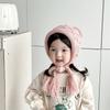 Pom-pom Hand Knitted Cap Soft Warm Ear Protection Cap Fashion Baby Crochet Hat  Toddler