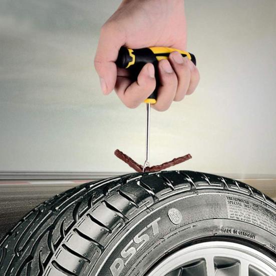 Автомобильные бескамерные шины, сверло для шин, резиновая полоска, клей, набор инструментов для ремонта проколов