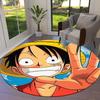 Ковер круглый с изображением Манки Д. Луффи из One Piece, ковер для гостиной, спальни, дивана, игровой комнаты, нескользящий коврик