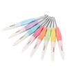 8Pcs Soft NonSlip Grip Crochet Hooks Set Plastic Crochet Hook Kit Knitting Needles Set  Hair Styling