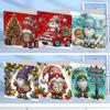 6PCS DIY Diamond Painting Greeting Card Set Diamond Art Greeting Cards Diamond Art Handmade Cards for Festivals and Celebrations