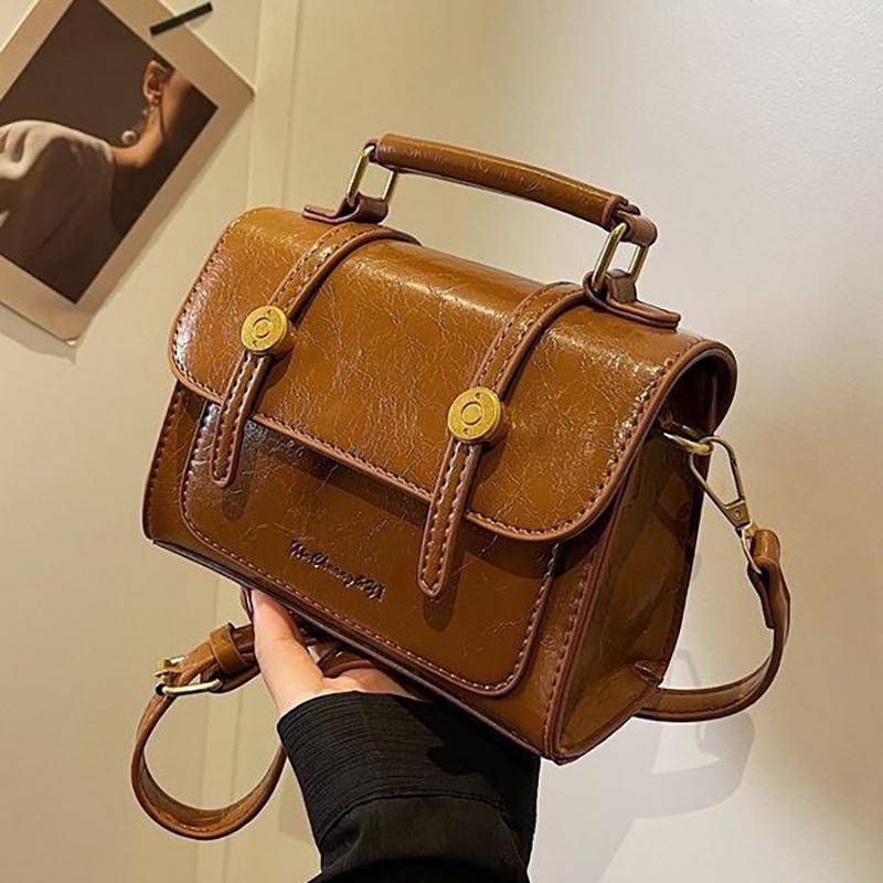 2024 New Trendy Textured Retro Bags for Women, Popular and Versatile Crossbody Bags, Fashionable and Stylish Small Square Bags