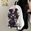 Graffiti Print Schoolbag Women's Lightweight Cute Backpack Junior High School Student Backpack
