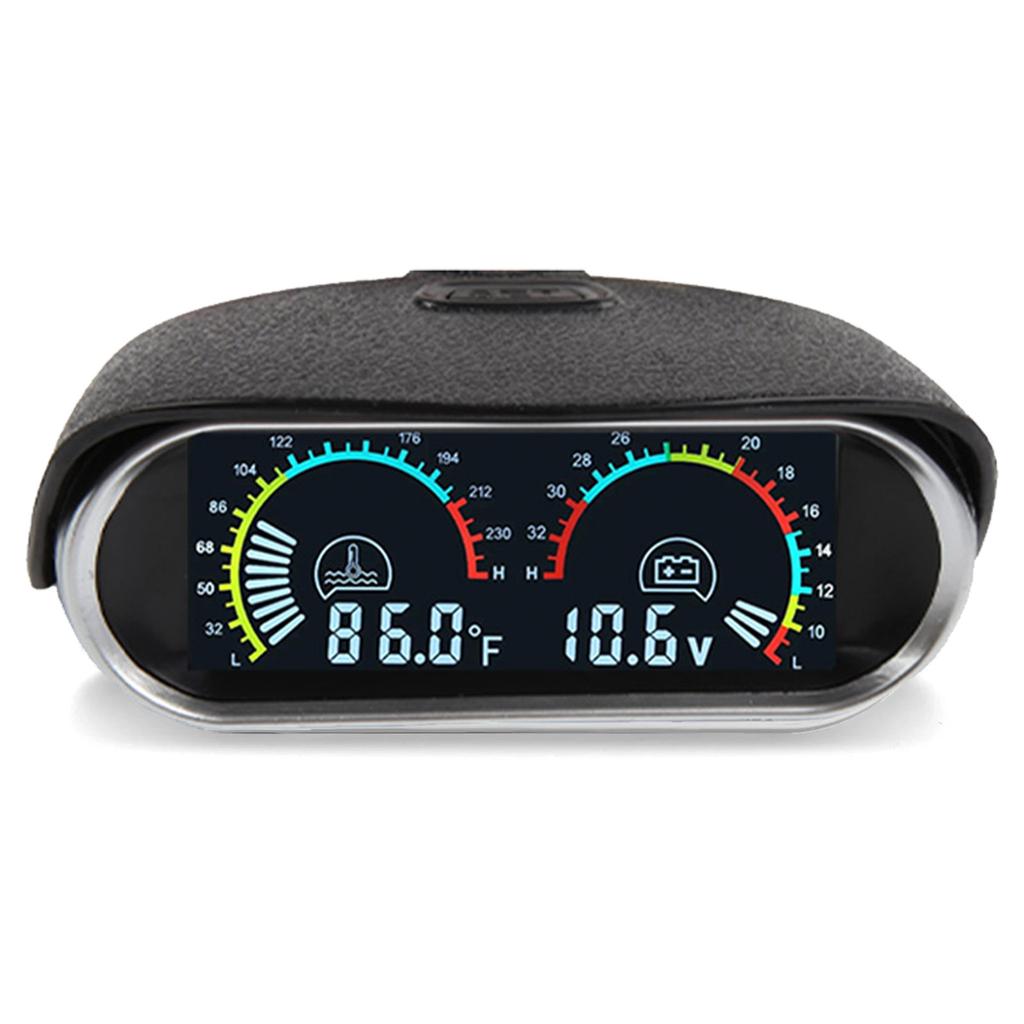 12V Автомобильный 2 в 1 ЖК-дисплей Вольтметр+Измеритель температуры воды с датчиком температуры 1/8 NPT Измеритель температуры воды для автомобиля, грузовика
