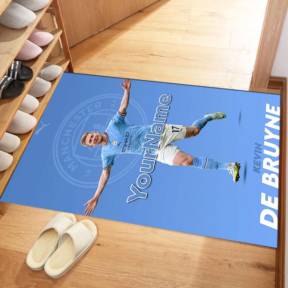 Star Player 1 Personalized Name Floor Mat Design for Foyer Outdoor Entryway Dormitory Antislip Carpet Anime Office Decor