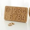 Wooden Number Matching Board Math Game Gifts Fine Motor Skill Early Educational Toy Learning