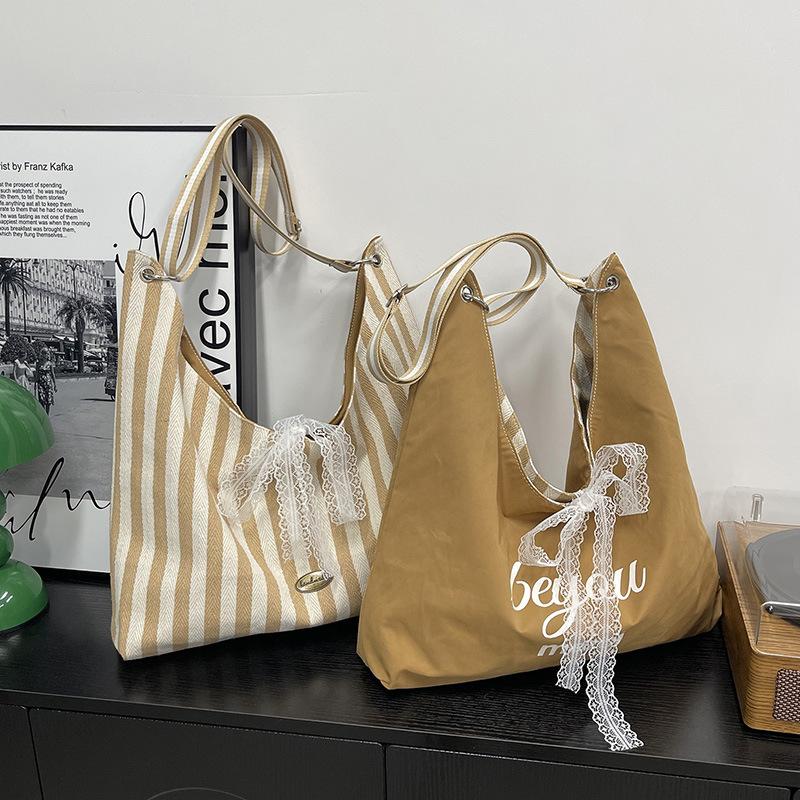 Вместительная полосатая сумка женская новая модная сумка-тоут для студентки, женская