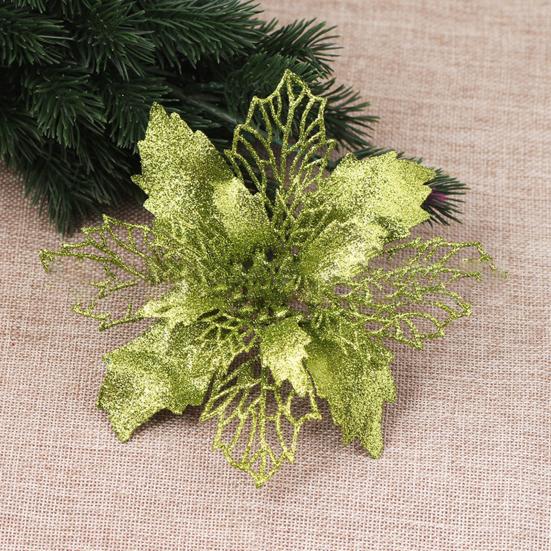 Искусственный рождественский цветок, тонкое мастерство, широкое применение, многоразовый модный искусственный цветок реального прикосновения для вечеринки