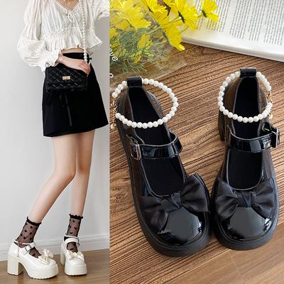 Весенняя мода в британском стиле, кожаные ботинки с квадратной головкой, женские узкие ботинки на толстом каблуке с молнией сзади, женские полусапожки большого размера