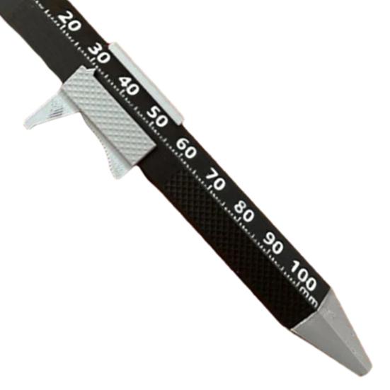 Шариковая ручка-штангенциркуль 2-в-1 Ручка инженера Портативная нажимная ручка со штангенциркулем Подарки для папы, мужа, дедушки, плотника, деревообработчиков