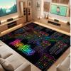 Monster Energy Personalized Crystal Velvet Carpet, Customized Name Text Soft Anti‑Slip Rug for Living Room Bedroom